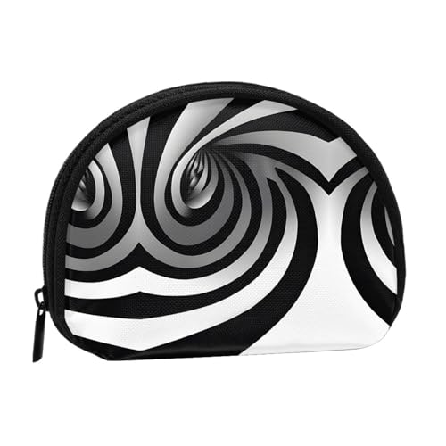 Münzgeldbörse, Mini-Geldbörse für Damen und Mädchen, Persönlichkeit, kleine Münztasche, Aufbewahrungstasche, Clutch, Geldbörse, Einheitsgröße, lässig, Schwarz , Einheitsgröße von WXWJSHMGC