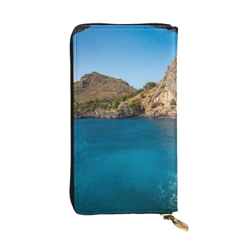 WXWJSHMGC Arch in Mallorca Spanien Druck Mode Lange Geldbörse Shopping Clutch Geldbörse PU Leder Handtaschen für Damen Herren Geldbörsen von WXWJSHMGC