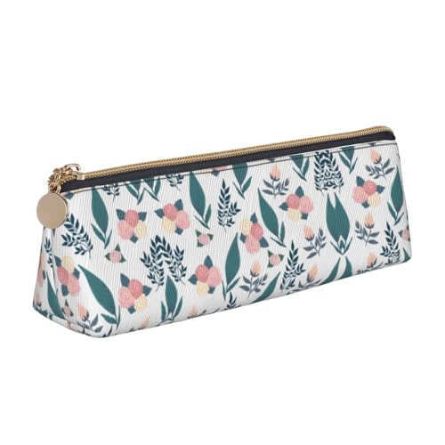 WXWJSHMGC Federmäppchen aus Leder, mit Blumenmuster, personalisierbar, tragbar, großes Fassungsvermögen, für Mädchen und Jungen WXWJSHMGC Federmäppchen aus Leder, mit Blumenmuster, personalisierbar, tragbar, großes Fassungsvermögen, für Mädchen und Jungen von WXWJSHMGC