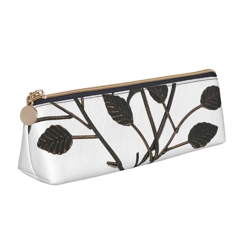 WXWJSHMGC Federmäppchen aus Leder, mit Rosenmuster, personalisierbar, tragbar, großes Fassungsvermögen, für Mädchen und Jungen von WXWJSHMGC