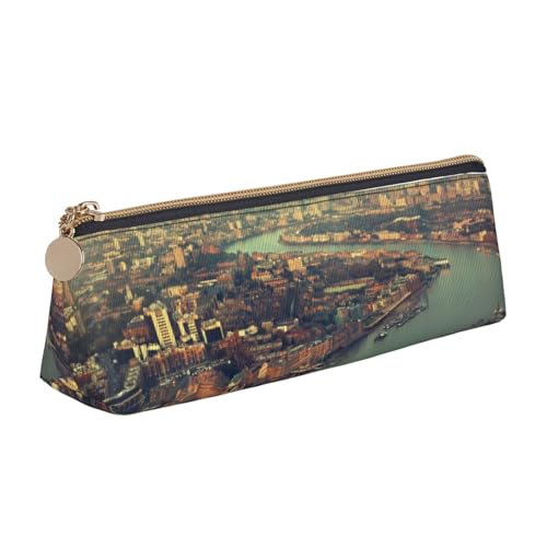 WXWJSHMGC Federmäppchen aus Leder, mit berühmtem Aufdruck, personalisierbar, tragbar, großes Fassungsvermögen, für Mädchen und Jungen von WXWJSHMGC