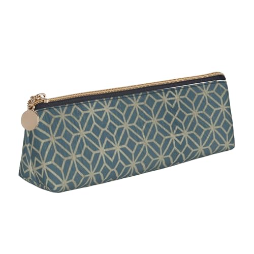 WXWJSHMGC Federmäppchen aus Leder, mit korallenfarbenem Muster, personalisierbar, tragbar, großes Fassungsvermögen, für Mädchen und Jungen von WXWJSHMGC