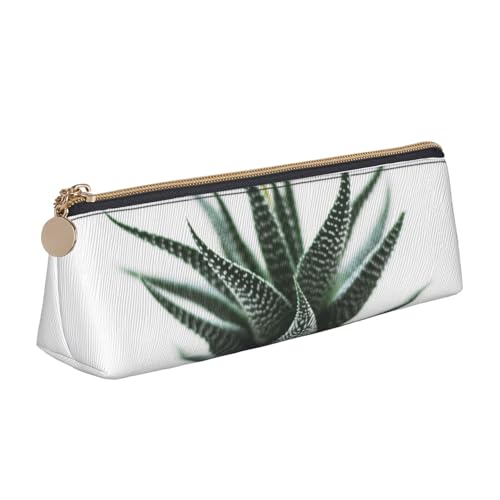 WXWJSHMGC Federmäppchen aus Leder mit Pflanzendruck, Füllfederhalter, personalisierbar, tragbar, großes Fassungsvermögen, für Mädchen und Jungen von WXWJSHMGC