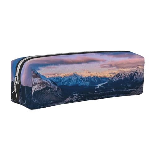 WXWJSHMGC Federmäppchen aus Leder mit Sonnenuntergang-Aufdruck, einfach, mit metallischer Reißverschlusstasche, Aufbewahrungstasche für Mädchen, Jungen, Studenten, Universität, Mittelschule, silber WXWJSHMGC Federmäppchen aus Leder mit Sonnenuntergang-Aufdruck, einfach, mit metallischer Reißverschlusstasche, Aufbewahrungstasche für Mädchen, Jungen, Studenten, Universität, Mittelschule, silber von WXWJSHMGC
