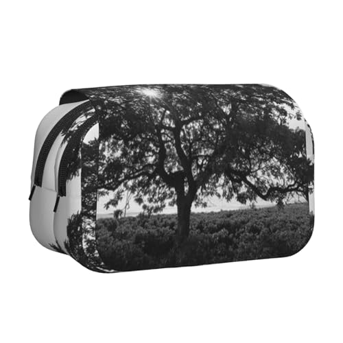 WXWJSHMGC Federmäppchen mit Baum-Kunstdruck, tragbar, doppellagig, für Kinder, Mädchen, Jungen und Erwachsene von WXWJSHMGC