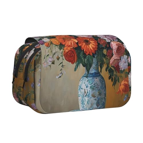 WXWJSHMGC Federmäppchen mit Blumen-Diamant-Malerei-Druck, tragbar, doppellagig, Aufbewahrung, Bleistifttasche für Kinder, Mädchen, Jungen und Erwachsene, Schwarz , Einheitsgröße, Kosmetikkoffer WXWJSHMGC Federmäppchen mit Blumen-Diamant-Malerei-Druck, tragbar, doppellagig, Aufbewahrung, Bleistifttasche für Kinder, Mädchen, Jungen und Erwachsene, Schwarz , Einheitsgröße, Kosmetikkoffer von WXWJSHMGC
