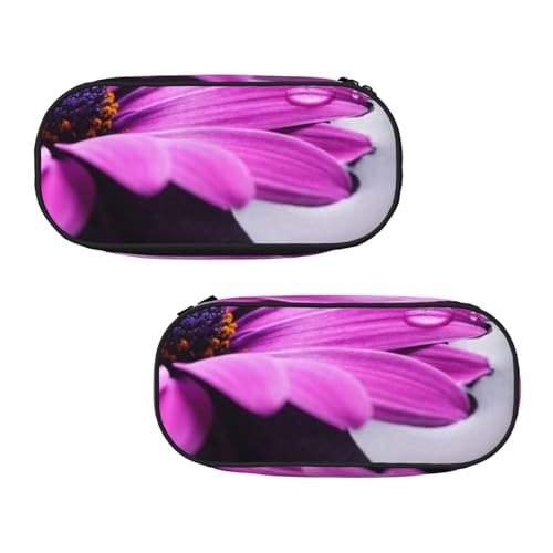 WXWJSHMGC Federmäppchen mit Blumendruck, groß, mit 3 Fächern, Stifteetui, Kartenhalter, Münzfach, für Jungen, Mädchen, Schule, Schreibwaren von WXWJSHMGC