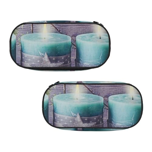 WXWJSHMGC Federmäppchen mit Elch-Aufdruck, große Tasche mit 3 Fächern, Stifteetui, Kartenhalter, Münzhalter für Jungen, Mädchen, Schule, Schreibwaren von WXWJSHMGC