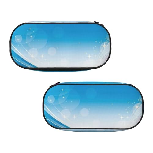 WXWJSHMGC Federmäppchen mit Regenbogen-Hintergrund, große Tasche mit 3 Fächern, Stifteetui, Kartenhalter, Münzhalter für Jungen, Mädchen, Schule, Schreibwaren von WXWJSHMGC