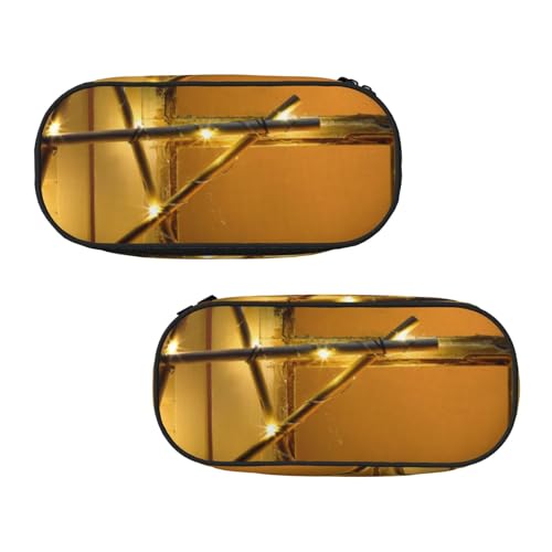 WXWJSHMGC Federmäppchen mit Sternenmotiv, große Tasche mit 3 Fächern, Stifteetui, Kartenhalter, Münzhalter für Jungen, Mädchen, Schule, Schreibwaren von WXWJSHMGC