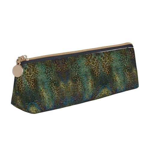 WXWJSHMGC Federmäppchen mit Tiermuster, Leder, Füllfederhalter, personalisierbar, tragbar, großes Fassungsvermögen, für Mädchen und Jungen von WXWJSHMGC