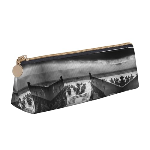 WXWJSHMGC Federmäppchen mit Wasseraufdruck, Leder, Füllfederhalter, personalisierbar, tragbar, großes Fassungsvermögen, für Mädchen und Jungen von WXWJSHMGC