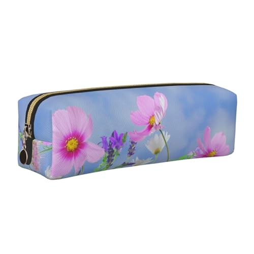 WXWJSHMGC Federmappe aus Leder mit Frühlingsblumen-Aufdruck, einfach, mit metallischer Reißverschlusstasche, Aufbewahrungstasche für Mädchen, Jungen, Studenten, Universität, Mittelschule, gold WXWJSHMGC Federmappe aus Leder mit Frühlingsblumen-Aufdruck, einfach, mit metallischer Reißverschlusstasche, Aufbewahrungstasche für Mädchen, Jungen, Studenten, Universität, Mittelschule, gold von WXWJSHMGC