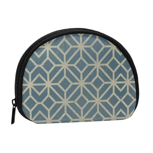 WXWJSHMGC Korallenfarbene Muster Druck Münzbörse Mini Geldbörse für Frauen Mädchen Persönlichkeit Kleine Münztasche Shell Aufbewahrungstasche Clutch Wallets, Einheitsgröße, Casual, Schwarz von WXWJSHMGC