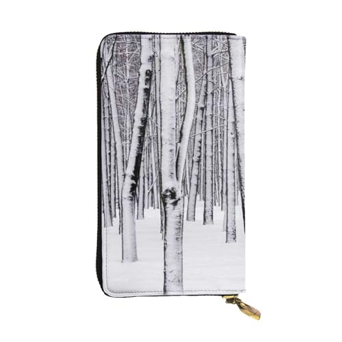 WXWJSHMGC Modische lange Geldbörse mit Baum-Druck, Einkaufs-Clutch, PU-Leder, Handtasche für Damen, Herren von WXWJSHMGC