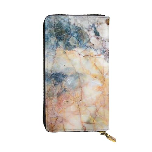 WXWJSHMGC Modische lange Geldbörse mit Marmor-Druck, Einkaufs-Clutch, PU-Leder, Handtasche für Damen, Herren von WXWJSHMGC