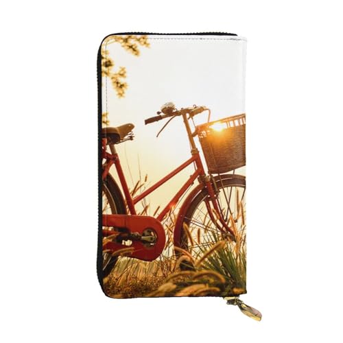 WXWJSHMGC Modische lange Geldbörse mit Sonnenuntergangs-Motiv, Einkaufs-Clutch, PU-Leder, Handtaschen für Damen, Herren von WXWJSHMGC