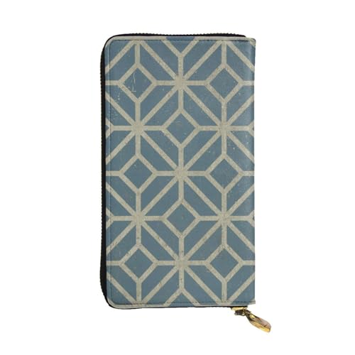 WXWJSHMGC Modische lange Geldbörse mit korallenfarbenem Muster, Einkaufs-Clutch, PU-Leder, Handtasche für Damen, Herren von WXWJSHMGC