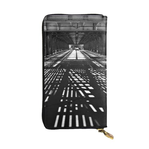 WXWJSHMGC Modische lange Geldbörse mit leichtem Druck, Einkaufs-Clutch, PU-Leder, Handtaschen für Damen, Herren von WXWJSHMGC