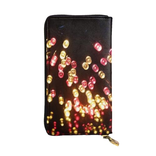 WXWJSHMGC Papierlaternen-Druck, modische lange Geldbörse, Einkaufs-Clutch, PU-Leder, Handtaschen für Damen, Herren von WXWJSHMGC