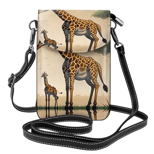 Kleine Handy-Geldbörse für Mutter und Kind, kleine Damen-Umhängetasche mit verstellbarem Schultergurt von WXXWXD