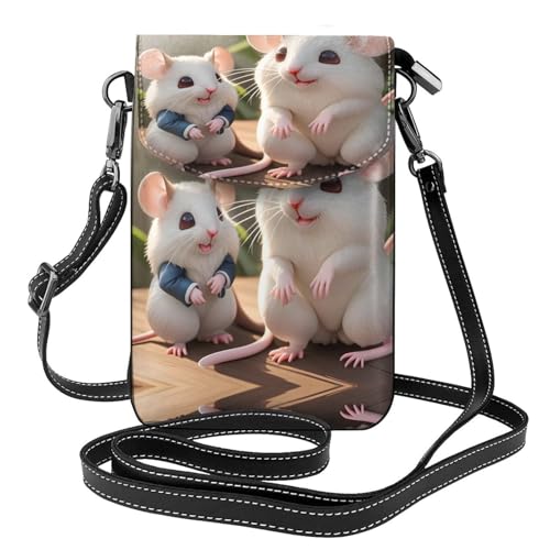 Kleine Handy-Geldbörse für Mutter und Kind, kleine Umhängetasche mit verstellbarem Schultergurt von WXXWXD