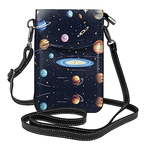 The Solar Family Bedruckte Damen-Umhängetasche, perfekt für Reisen und Einkaufen von WXXWXD