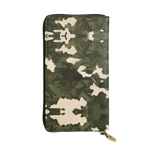 WXXWXD Army Camouflage Printed Long Clutch Wallet: Lightweight, Durable, and Comfortable for Casual Coins and Cards von WXXWXD