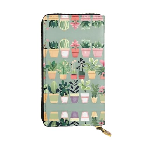 WXXWXD Bonsai Plant Printed Long Clutch Wallet: Lightweight, Durable, and Comfortable for Casual Coins and Cards von WXXWXD