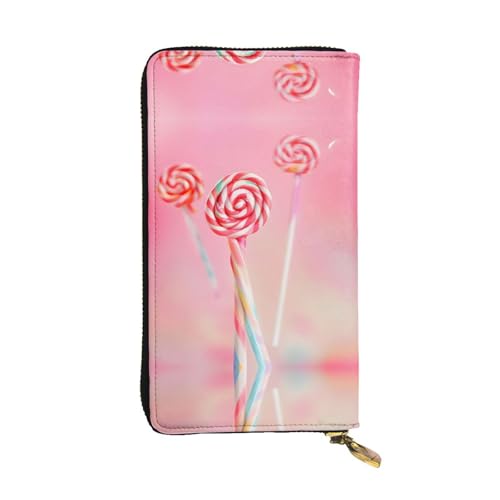 WXXWXD Bunte Lutscher-bedruckte lange Clutch-Brieftasche: leicht, langlebig und bequem für lässige Münzen und Karten WXXWXD Bunte Lutscher-bedruckte lange Clutch-Brieftasche: leicht, langlebig und bequem für lässige Münzen und Karten von WXXWXD