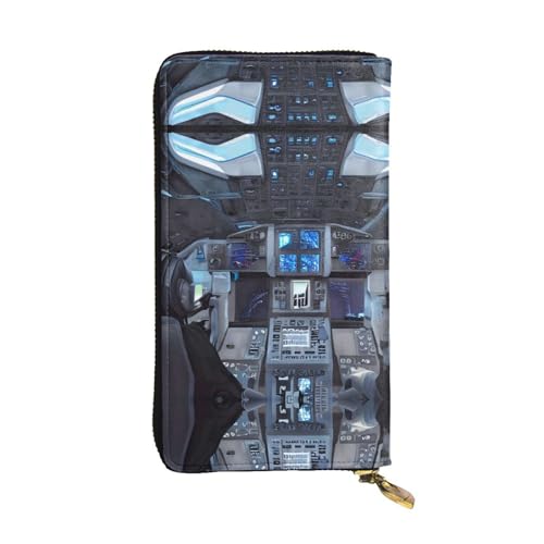 WXXWXD Cabin of the Future Printed Long Clutch Wallet: lightweight, durable, and comfortable for Casual Coins and Cards von WXXWXD