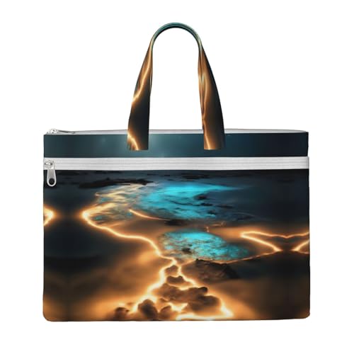 WXXWXD Canvas Tote File Bag Work Shoulder Bag Handbag Suitable for travel and office use von WXXWXD