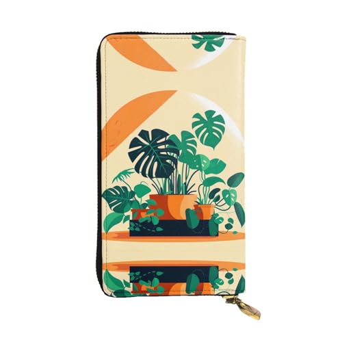 WXXWXD Cartoon Turtle Back Bamboo Printed Long Clutch Wallet: lightweight, durable, and comfortable for Casual Coins and Cards von WXXWXD
