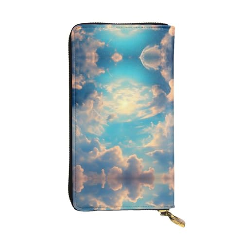WXXWXD Cloudy Sky Printed Long Clutch Wallet: lightweight, durable, and comfortable for Casual Coins and Cards von WXXWXD