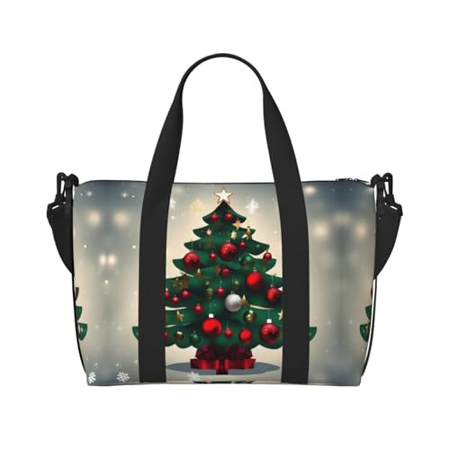WXXWXD Damen-Umhängetasche mit Weihnachtsbaum-Motiv, geeignet für Arbeit, Pendeln, Fitness, Reisen, modische und vielseitige Umhängetasche von WXXWXD