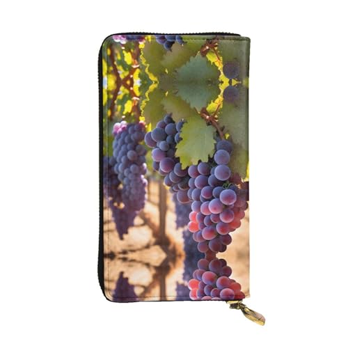 WXXWXD Desert Grapes bedruckte lange Clutch-Brieftasche: leicht, langlebig und bequem für lässige Münzen und Karten von WXXWXD