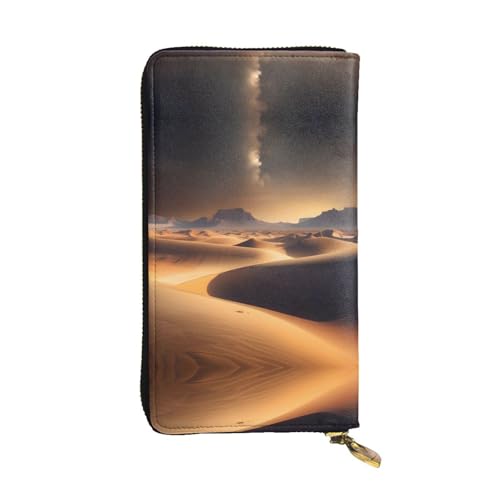 WXXWXD Desert Stars bedruckte lange Clutch-Brieftasche: leicht, langlebig und bequem für lässige Münzen und Karten von WXXWXD