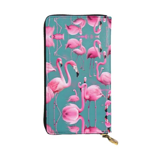 WXXWXD Eine Schar Flamingos bedruckte lange Clutch-Brieftasche: leicht, langlebig und bequem für lässige Münzen und Karten WXXWXD Eine Schar Flamingos bedruckte lange Clutch-Brieftasche: leicht, langlebig und bequem für lässige Münzen und Karten von WXXWXD
