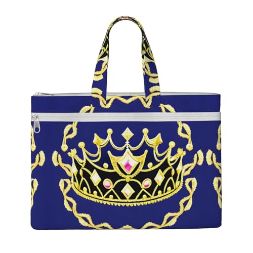 WXXWXD Fantasy Tiara Canvas Tote File Bag Work Shoulder Bag Handbag Suitable for travel and office use WXXWXD Fantasy Tiara Canvas Tote File Bag Work Shoulder Bag Handbag Suitable for travel and office use von WXXWXD