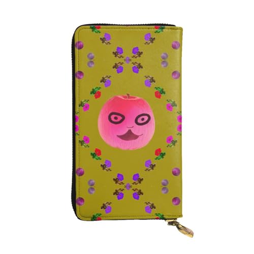 WXXWXD Funny Face Peach Printed Long Clutch Wallet: lightweight, durable, and comfortable for Casual Coins and Cards von WXXWXD