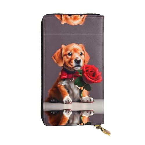 WXXWXD Gentleman-like dog Printed Long Clutch Wallet: lightweight, durable, and comfortable for Casual Coins and Cards von WXXWXD