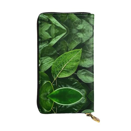 WXXWXD Green Leaf Nature Printed Long Clutch Wallet: lightweight, durable, and comfortable for Casual Coins and Cards WXXWXD Green Leaf Nature Printed Long Clutch Wallet: lightweight, durable, and comfortable for Casual Coins and Cards von WXXWXD