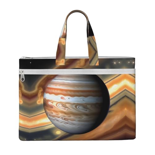 WXXWXD Jupiter Querformat Canvas Tote Aktentasche Arbeit Schultertasche Handtasche geeignet für Reisen und Büro von WXXWXD