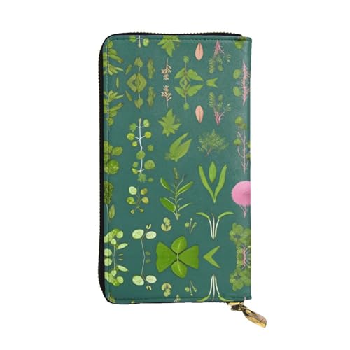 WXXWXD Lange Clutch mit Blumen und Pflanzen: leicht, langlebig und bequem für lässige Münzen und Karten WXXWXD Lange Clutch mit Blumen und Pflanzen: leicht, langlebig und bequem für lässige Münzen und Karten von WXXWXD