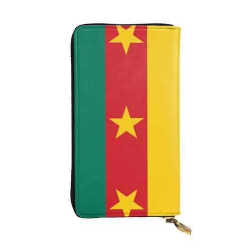 WXXWXD Lange Clutch mit Flagge von Kamerun: leicht, langlebig und bequem für lässige Münzen und Karten von WXXWXD