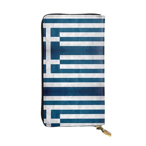 WXXWXD Lange Clutch mit griechischer Flagge: leicht, langlebig und bequem für lässige Münzen und Karten WXXWXD Lange Clutch mit griechischer Flagge: leicht, langlebig und bequem für lässige Münzen und Karten von WXXWXD