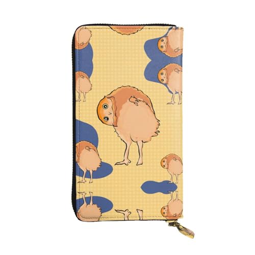 WXXWXD Lange Clutch mit krummen Eulen-Motiven: leicht, langlebig und bequem für lässige Münzen und Karten von WXXWXD
