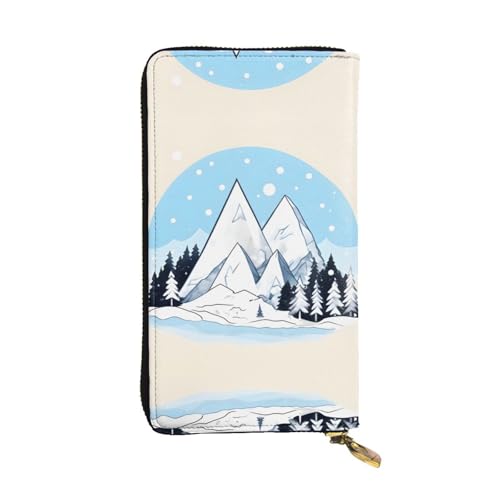 WXXWXD Lange Clutch mit schneebedeckten Bergen bedruckt: leicht, langlebig und bequem für lässige Münzen und Karten WXXWXD Lange Clutch mit schneebedeckten Bergen bedruckt: leicht, langlebig und bequem für lässige Münzen und Karten von WXXWXD