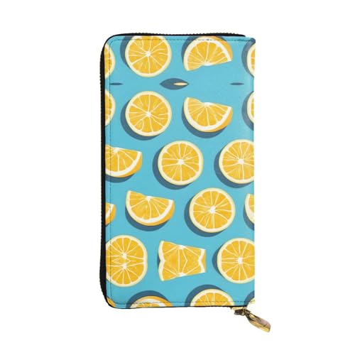 WXXWXD Lemon Wedges Printed Long Clutch Wallet: lightweight, durable, and comfortable for Casual Coins and Cards von WXXWXD