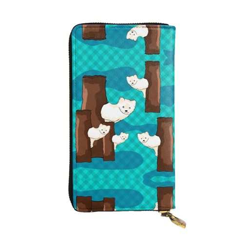 WXXWXD Niedliche kleine Waschbär-bedruckte lange Clutch-Brieftasche: leicht, langlebig und bequem für lässige Münzen und Karten von WXXWXD